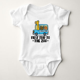 First Trip To The Zoo animals Baby Bodysuit