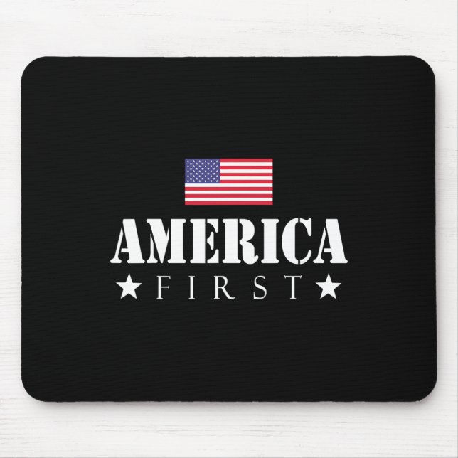 First Trump 2024 America First  Mouse Pad (Front)