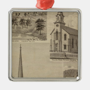 First Universalisty Church, Minneapolis, Minnesota Metal Ornament