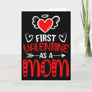First Valentine As A Mum Happy Valentine's Day Wom Card