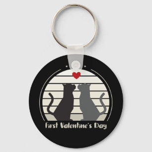First Valentine Day  Key Ring