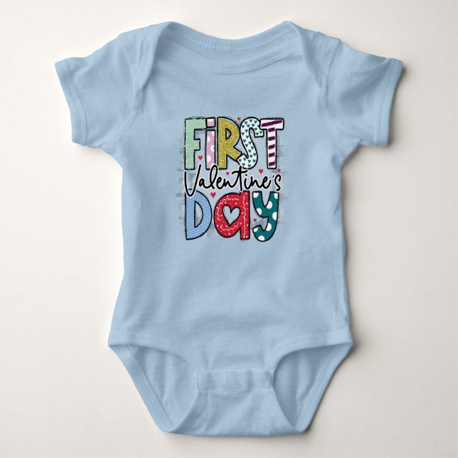 First Valentine's Day Baby Bodysuit (Front)