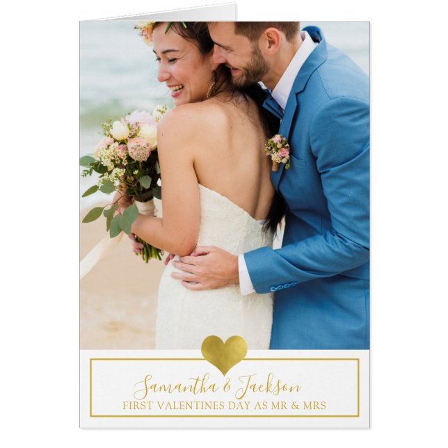 First Valentine's Day Married 3 Photo (Front)