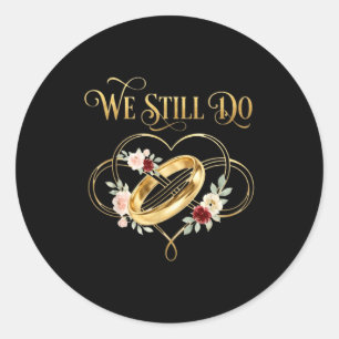 First Valentines Day Together Valentine Milestone Classic Round Sticker