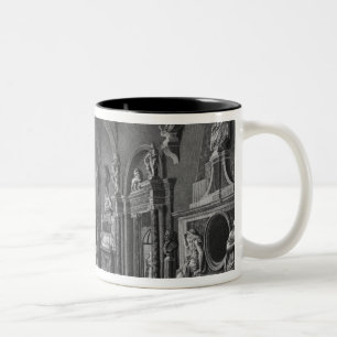 First view of the 17th century room Two-Tone coffee mug