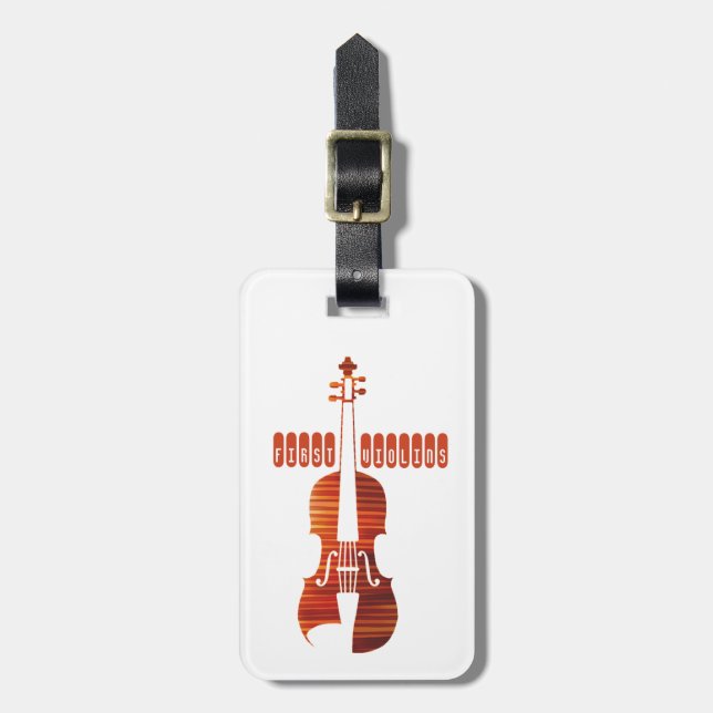 First Violins Luggage Tag (Front Vertical)