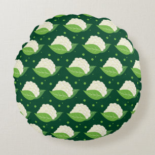First White Round Cushion
