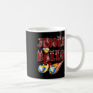 First Xmas As A Dad Jingle Volleyball Papa Uncle D Coffee Mug