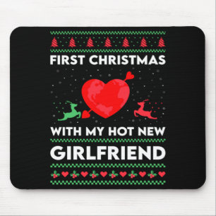 First Xmas With My New Girlfriend Men Ugly Christ  Mouse Pad