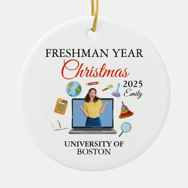 First Year At High School Ornament 2025, Freshman  (Front)