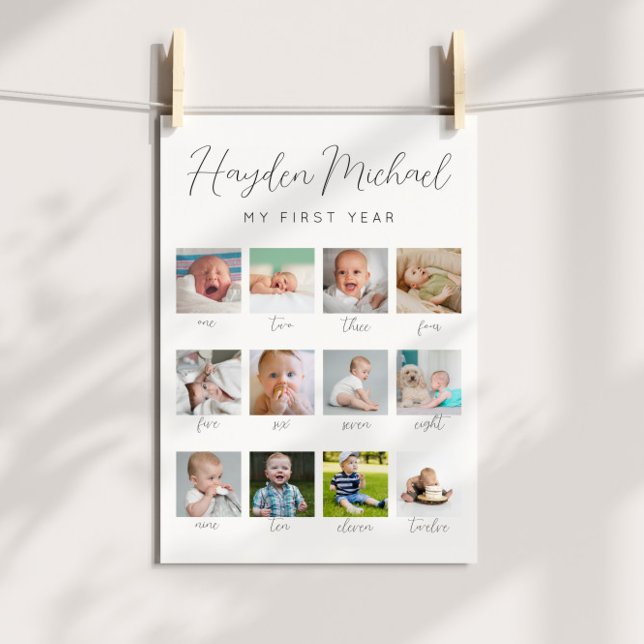 First Year Birthday Photo Sign  (Creator Uploaded)