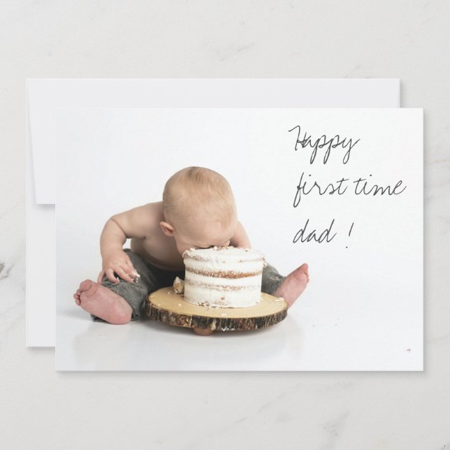 First year dad | Fathers day | Photo Card (Front)