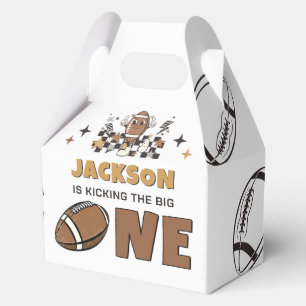 First Year Down Football 1st Birthday Favor Boxes