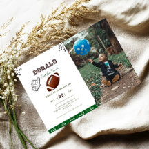 First Year Down Football 1st Birthday