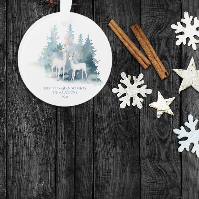 First Year Grandparent Forest Deer Ornament (Creator Uploaded)