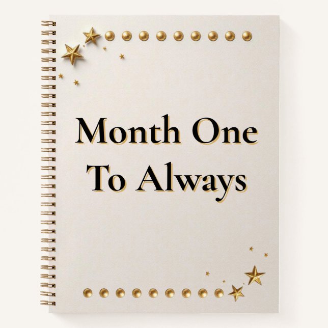 First-Year Memory Keeper | Newlywed Milestone Trac Notebook (Front)