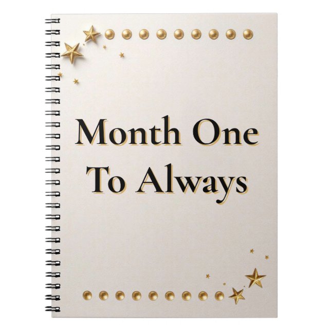 First-Year Memory Keeper | Newlywed Milestone Trac Notebook (Front)