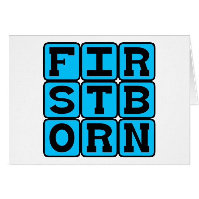 Firstborn, Primary Child (Front Horizontal)