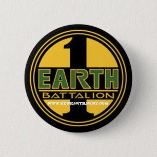 FirstEarth-LOGO2, WWW.NEWEARTHARMY.COM 6 Cm Round Badge