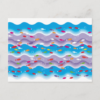 Fis seahes in the postcard