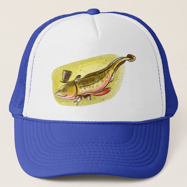 Fisch Quappe fish burbot Trucker Hat (Front)