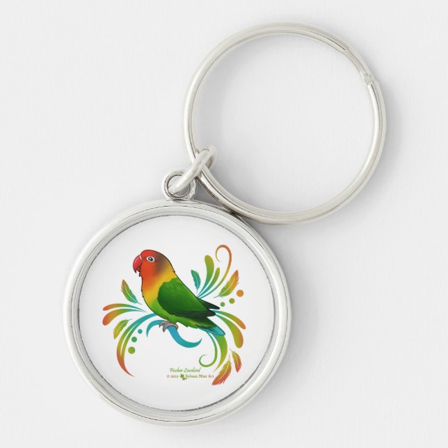 Fischer Lovebird Key Ring (Front)