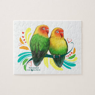 Fischer Lovebirds Jigsaw Puzzle
