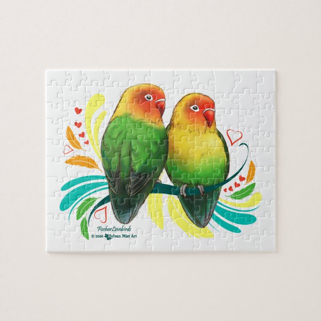 Fischer Lovebirds Jigsaw Puzzle (Horizontal)