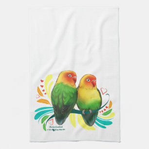 Fischer Lovebirds Tea Towel