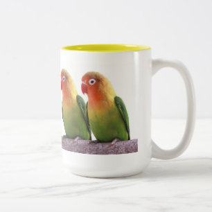 Fischer's Lovebird Two-Tone Coffee Mug