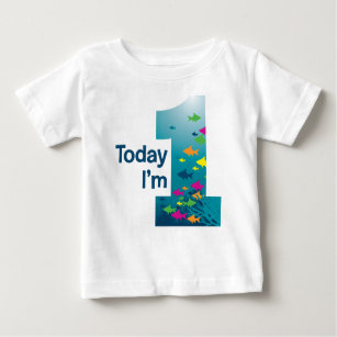Fish 1st Birthday Baby T-Shirt