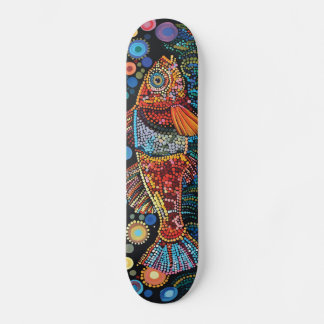 Fish - Aboriginal Style - Skateboard Deck