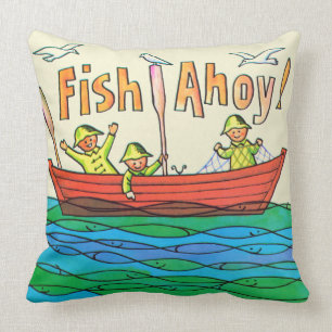 Fish Ahoy! Cushion