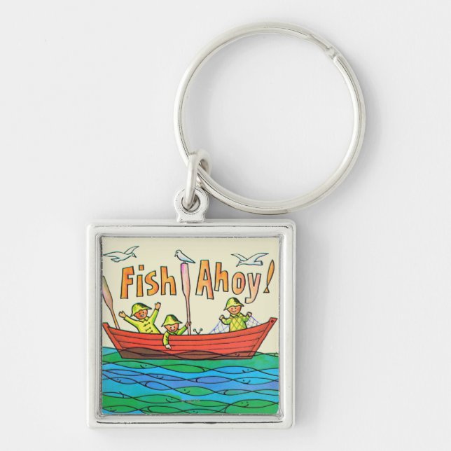 Fish Ahoy! Key Ring (Front)
