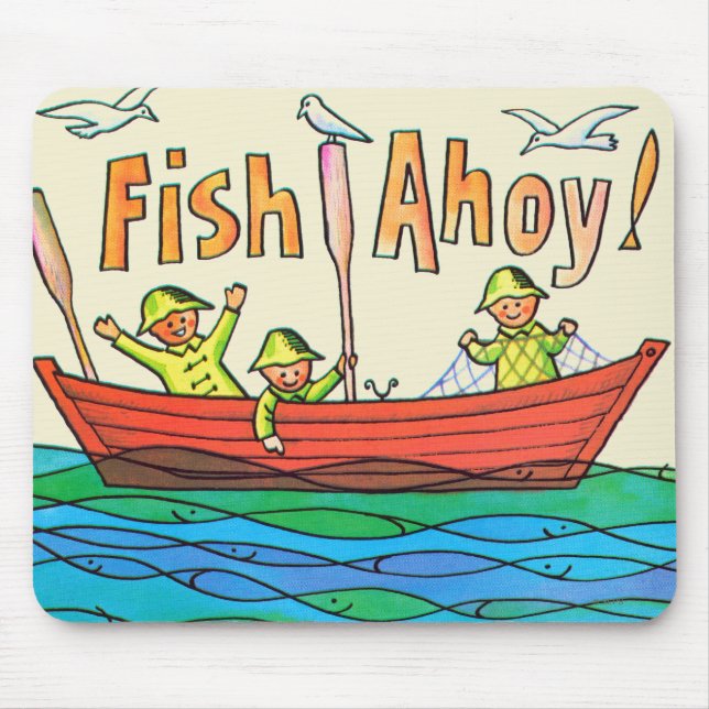 Fish Ahoy! Mouse Pad (Front)