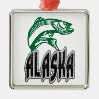 FISH ALASKA METAL ORNAMENT