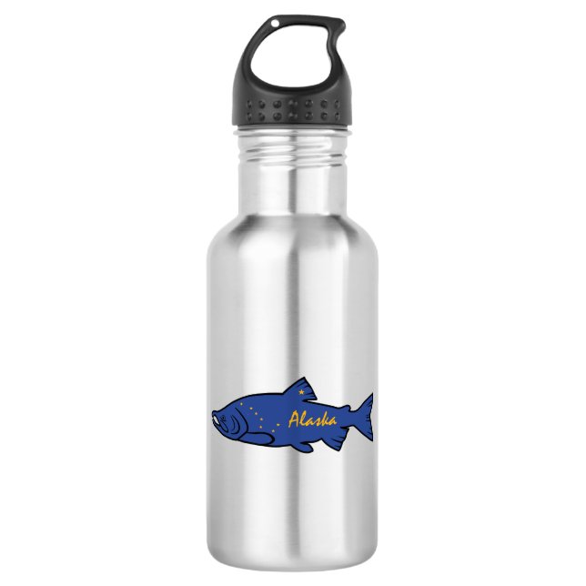 Fish Alaska Salmon 532 Ml Water Bottle (Front)