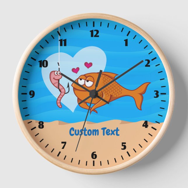 Fish and Bait in Love Clock (Front)