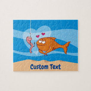 Fish and Bait in Love Jigsaw Puzzle