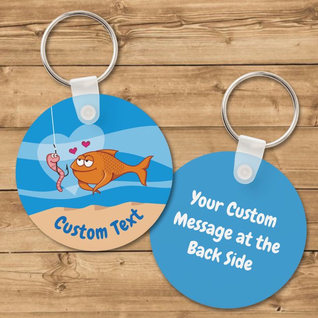 Fish and Bait in Love Keychain (Creator Uploaded)