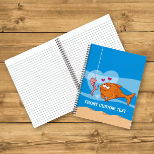 Fish and Bait in Love Notebook