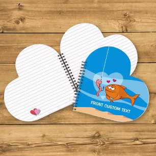 Fish and Bait in Love Notebook