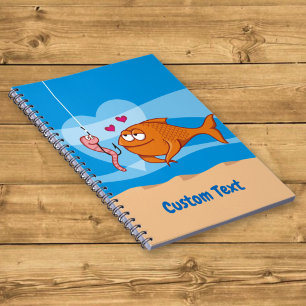 Fish and Bait in Love Notebook