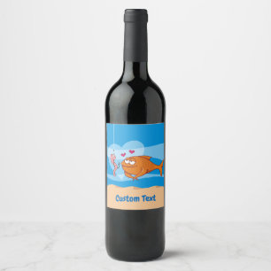 Fish and Bait in Love Wine Label