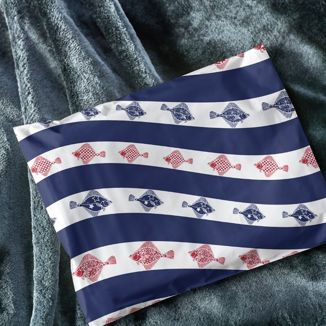 Fish and Blue Stripes Tissue Paper (Creator Uploaded)