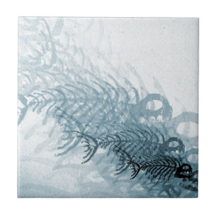 Fish And Bones Ceramic Tile