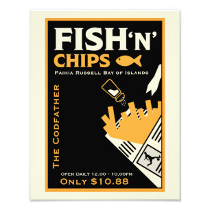 Fish And Chip Cafe Restaurant Business Photo Print