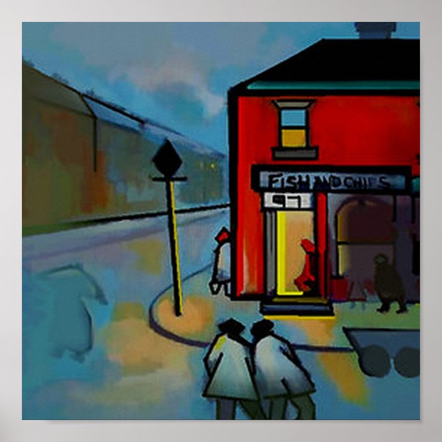 FISH AND CHIP SHOP POSTER (Front)