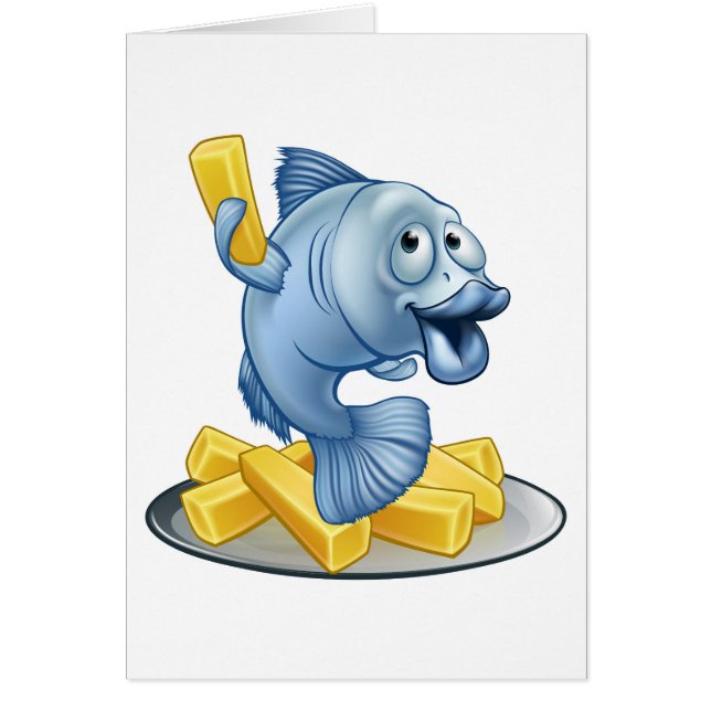 Fish and Chips Cartoon (Front)