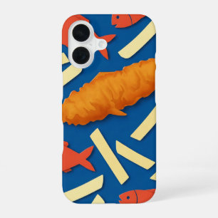 Fish and Chips iPhone 16 Case